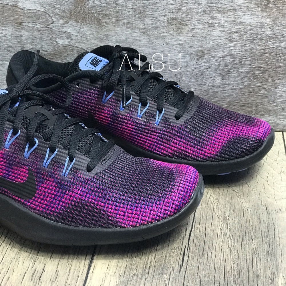 NWT Nike Flex 2018 RN Black Magenta WMNS - Picture 5 of 8